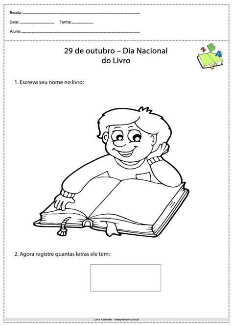 Atividades Para O Dia Do Livro Educação Infantil Atividades Educativas