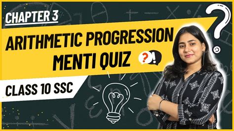 Std 10th Chapter 3 Arithmetic Progression Full Chapter Menti Quiz Session Algebra Mh