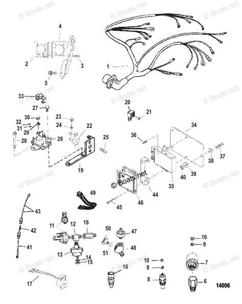 Mercruiser Sterndrive Gas Engines Oem Parts Diagram For Wiring Harness And Electrical Components