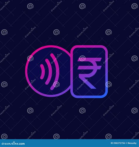 Contactless Payments With Card Tap To Pay Stock Illustration