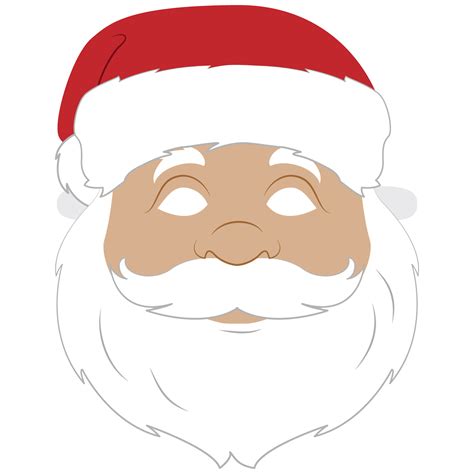 Santa Claus Mask Template | Free Printable Papercraft Templates