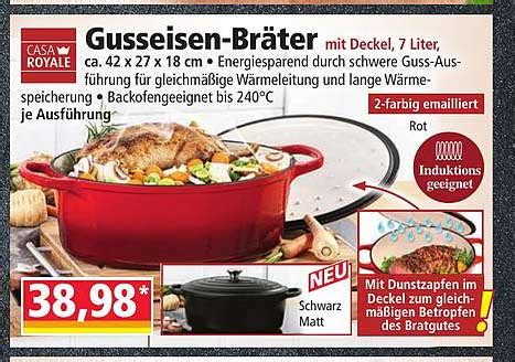 Casa Royale Xxl Gusseisen Topf Angebot Bei Norma