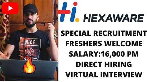 Hexaware Work From Home Jobs Salary Pm Hexaware Recruitment