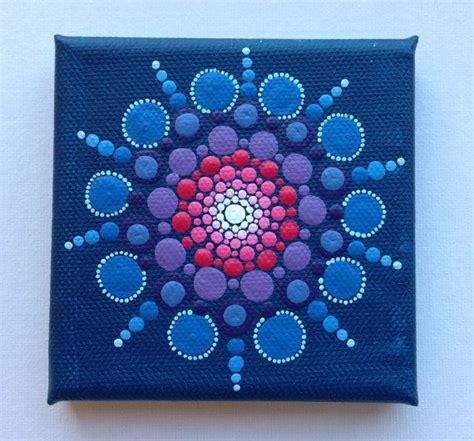 Canvas Board Painting Dot Art Painting Mandala Painting Stone