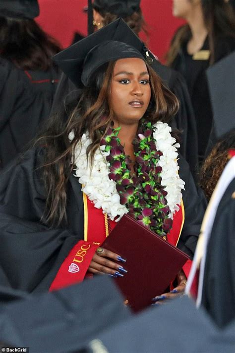 Barack And Michelle Obama Watch Daughter Sasha Graduate From Usc