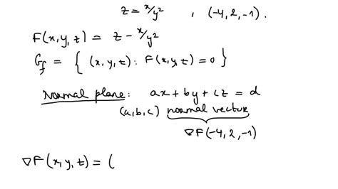 Solved Find An Equation Of The Tangent Plane To The Given Surface At