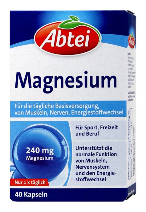 Abtei Magnesium Mg Kapseln Er Bie Dro