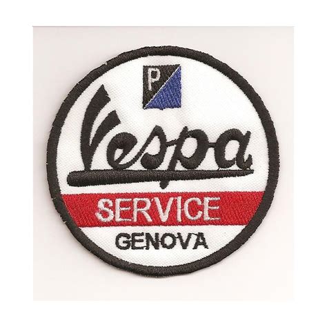 Patch Embroidery Vespa Service 3cm Los Parches