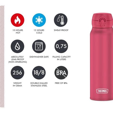 Bouteille Isotherme 750 Ml Sport Ultralight Thermos Pas Cher