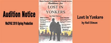 Lost In Yonkers Audition