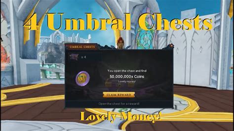 Runescape 4 Umbral Chests 75m Coins Youtube