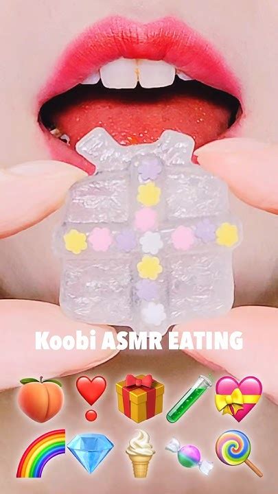 Asmr Emoji Food Kohakuto Mukbang 코하쿠토 먹방 Eating Sounds Edible Crystal