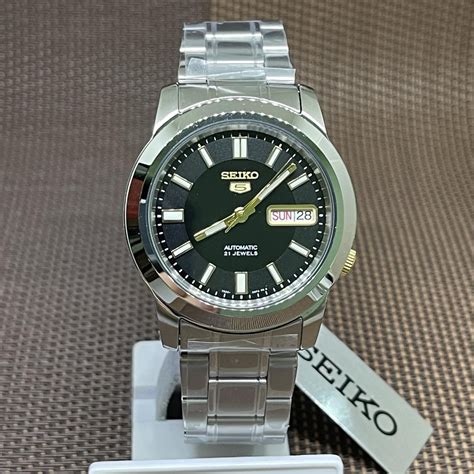 Seiko Snkk K Automatic Stainless Steel Black Dial Analog Men S