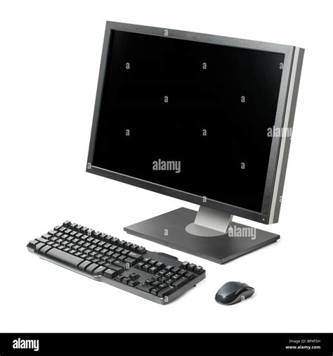 computer workstation isolated stock photo alamy