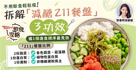 飲食攻略｜不用斷食輕鬆瘦 拆解「減醣211餐盤」3功效 循1個進食順序最見效