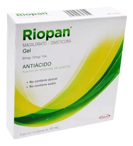 Riopan Gel Magaldrato Dimeticona Antiacido 10 Sobres 10ml MercadoLibre