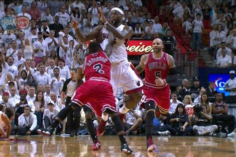 Nate Robinsons Foul Sends Lebron James Flying