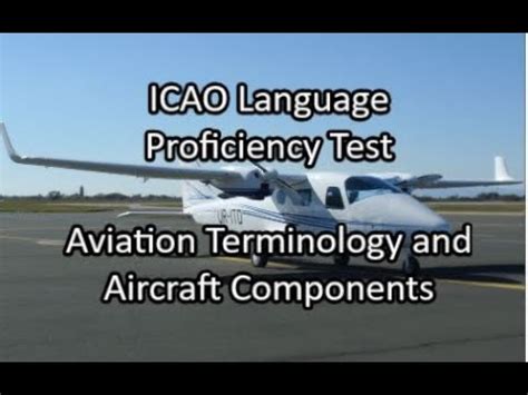 ICAO Level 4 English Language Proficiency Test Aviation Terminology