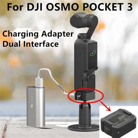 Para DJI OSMO Pocket 3 Adaptador De Carregamento Câmera De Bolso De