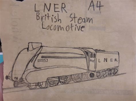 Lner A4 British Steam Locomotive Drawing By Jagdec12345 On Deviantart