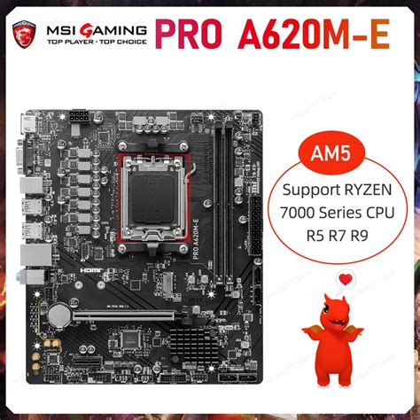 MSI PRO A620M E Motherboard Combo Soket AM5 CPU AMD Ryzen 47 OFF