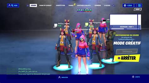 LIVE FORTNITE FR PARTIES PERSONNALISEES GAGNE TON SKIN DEFILE DE