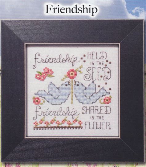 Friendship Counted Cross Stitch Pattern