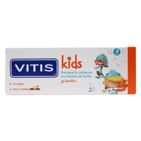 Vitis Kids Gel Dentífrico Sabor Cereza 50ml Farmacia Calàbria