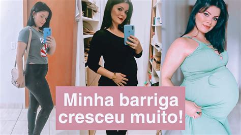 EVOLUÇÃO DA MINHA BARRIGA GESTAÇÃO GEMELAR YouTube