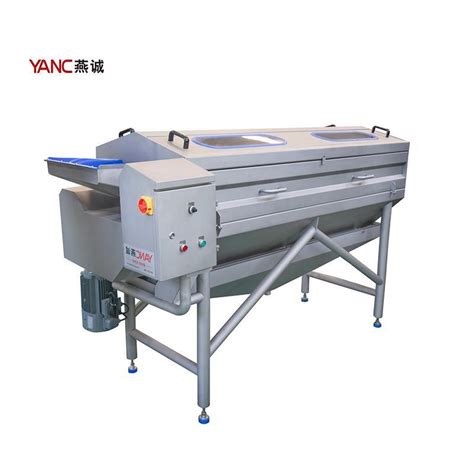 Automatic Brush Roller Cassava Cleaning And Peeling Machine China