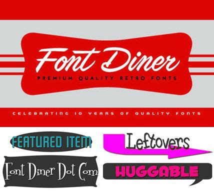 All You Like | Font Diner Full Collection of Retro Fonts and Cliparts