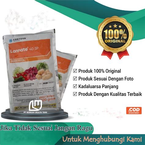 Jual Insektisida Lannate 40 SP Corteva 100 Gram Pembasmi Hama Ulat