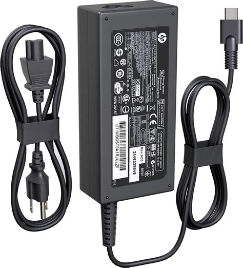 Dell Laptop Charger 65w Watt Usb Type C Ac Power Adapter Include Power Cord For Dell