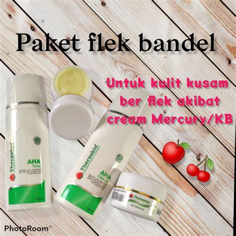 Jual Theraskin Paket Flek Bandel Dan Kulit Susah Putih Shopee Indonesia