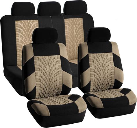 Fh Group Car Seat Covers Full Set Premium Cloth Universal Fit