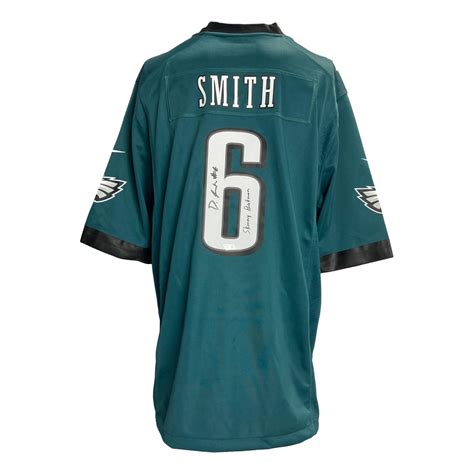 DeVonta Smith Signed Authentic Nike Eagles Jersey Inscribed "Skinny ...