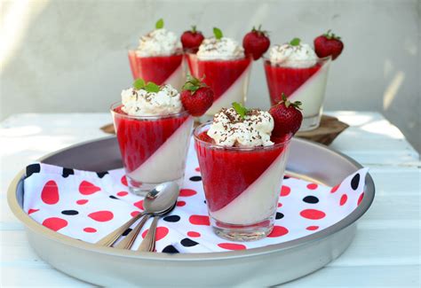 Truskawkowa Panna Cotta Przepis Przyslijprzepis Pl