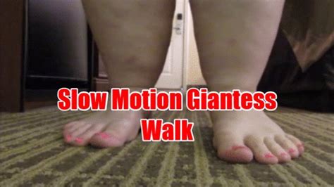 Slow Motion Giantess Bare Foot Walk BBW Goddess Anna FETISH Clips Sale