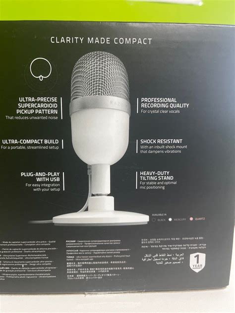 Razer Seiren Mini Mercury Edition Audio Microphones On Carousell