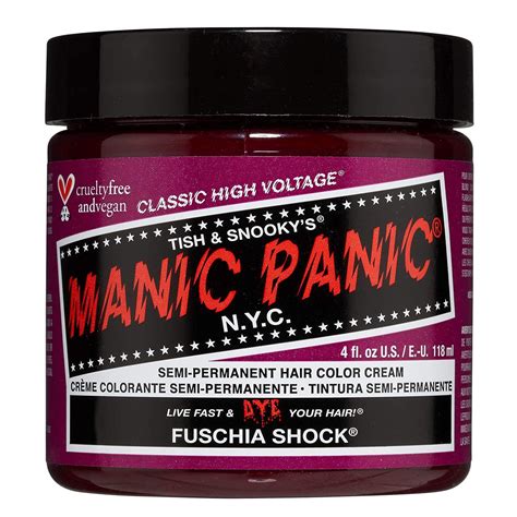 [2 Pack] Manic Panic Class High Voltage Semi Permanent Hair Color [fuschia Shock] 4oz