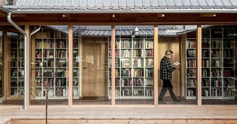 The Elegant Library House Encases A Vast Book Collection Within A