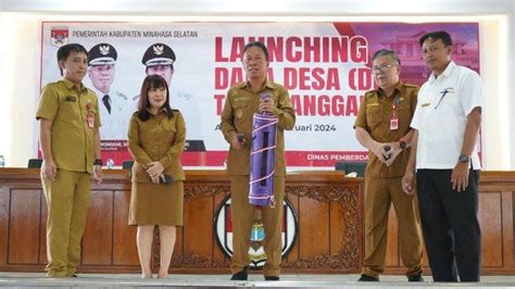 Berikut Daftar Penerima Dana Desa Di Minsel Dilaunching Bupati