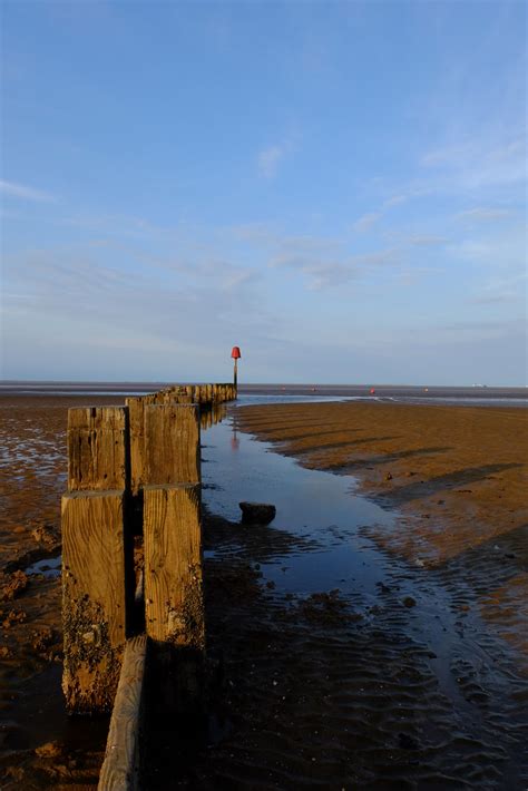 Cleethorpes Beach Sunset Evening Sun At Cleethorpes Beach Flickr