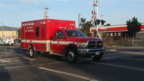 LAFD Rescue 898 Reserve Responding YouTube