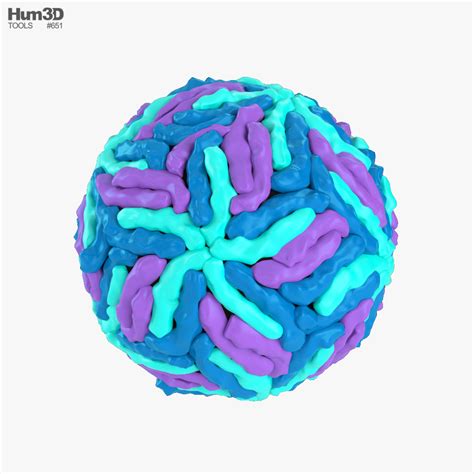 Dengue Virus 3d Modell Sonstiges On Hum3d