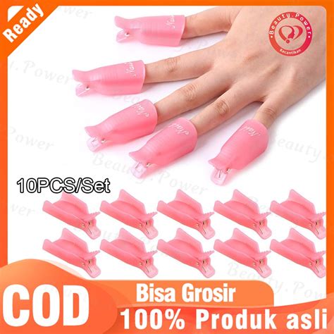 Jual Pcs Nail Soak Off Clips Uv Gel Remover Reusable Keeper Uv Gel