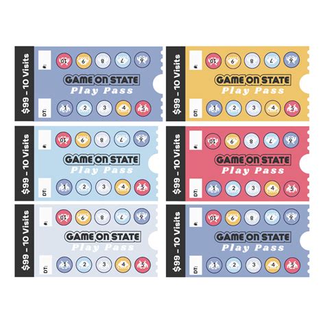 10 Visit Arcade Play Pass ($150 Value) – Game On State