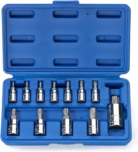 Neiko 10085A 5 Point Tamperproof Torx Plus Bit Socket Set Cr V 12