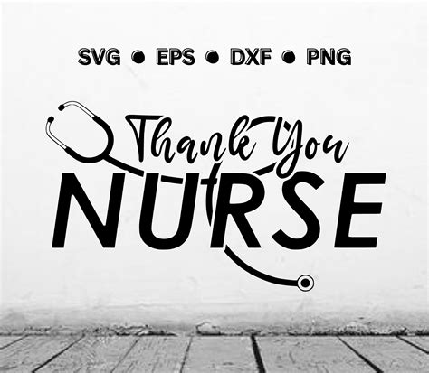 Thank You Nurse Svg Nurse Svg Nurse Png Nurse Digital Vector Cut File