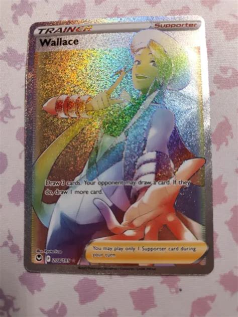 POKÉMON TCG WALLACE Full Art Secret Rare Silver Tempest F 208 195